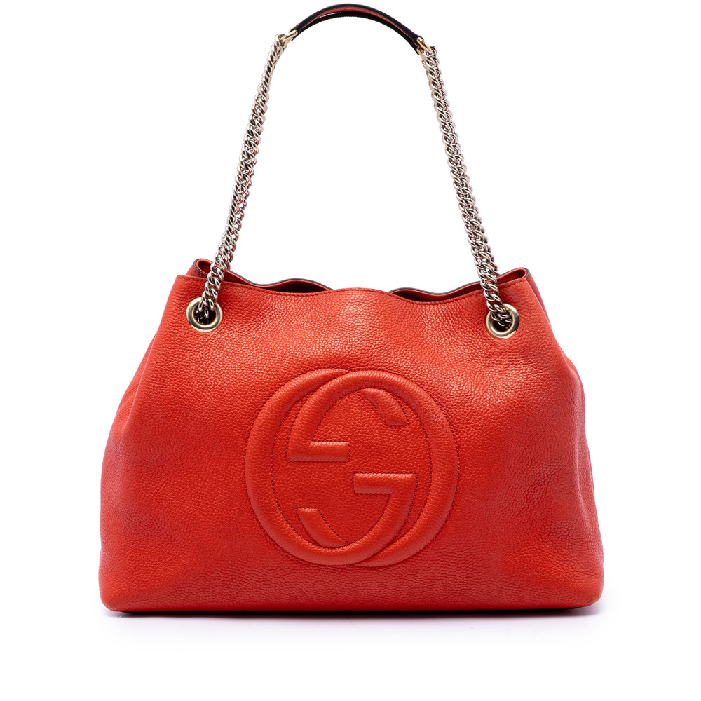 Pre-Loved Gucci Medium Calfskin Soho Chain Tote